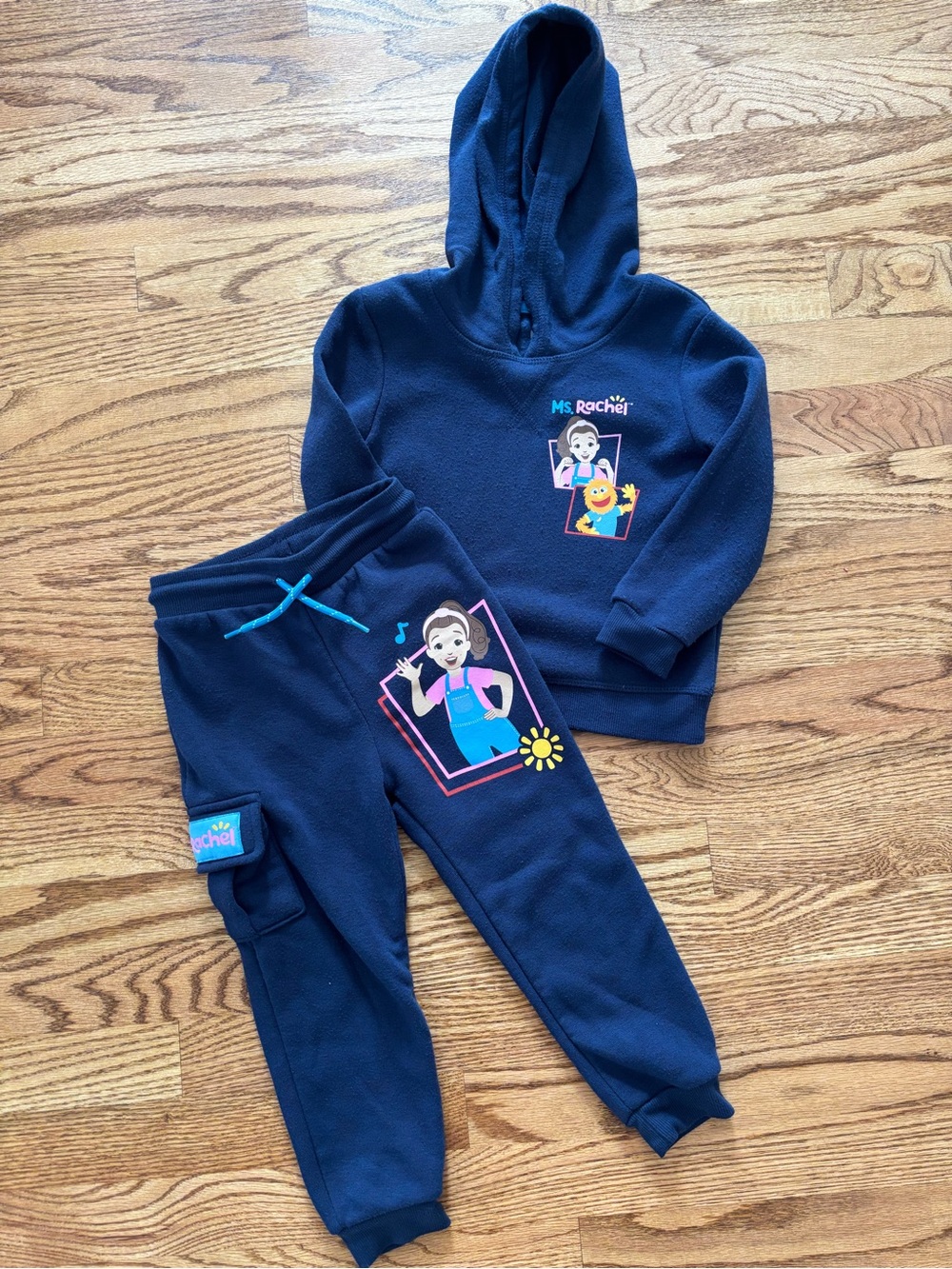 Rachel Navy Kids Hoodie & Jogger Set